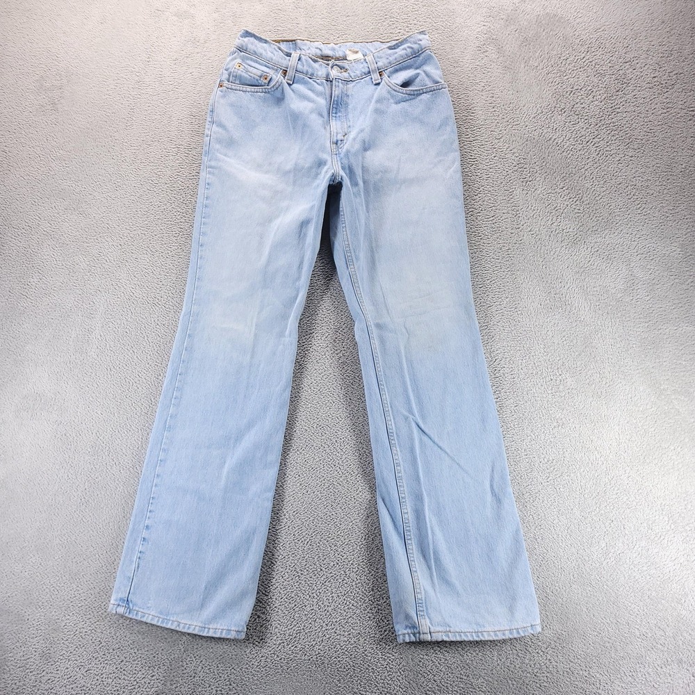 VTG Levis 517 Jeans Womens 11 Blue Low Rise Bootcut Made In USA 90s